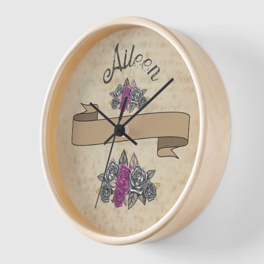 Blumengeschenk Vintag Uhr (Winkel)