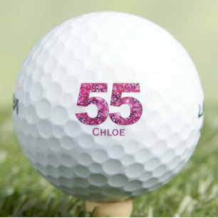 Blumengeschenk zum 55. Geburtstag - Individuelle N Golfball
