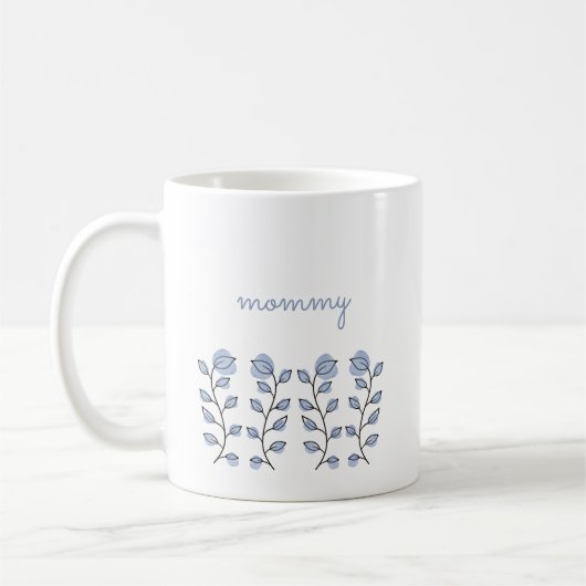 Blumengeschenke (blau) kaffeetasse (Links)