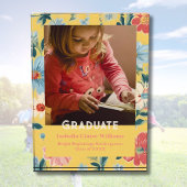 Blumengeschenke für Kindergartenmädchen Abschluss Fotoblock