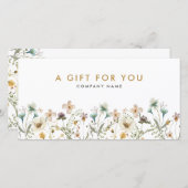 Blumengeschenkgutschein (Vorne/Hinten)