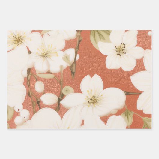 "Blumengeschenkpapier" Geschenkpapier Set (Vorderseite 3)