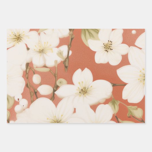 "Blumengeschenkpapier" Geschenkpapier Set (Vorderseite 2)