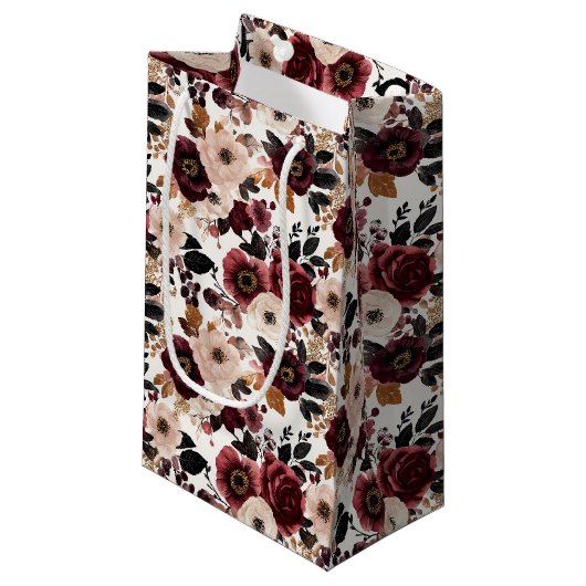 Blumengeschenktasche Kleine Geschenktüte (Vorderseite Schrägansicht)