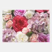 Blumengeschenkverpackung mit rote Rosen, 3 Blatt (Vorderseite 2)