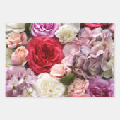 Blumengeschenkverpackung mit rote Rosen, 3 Blatt (Vorderseite)