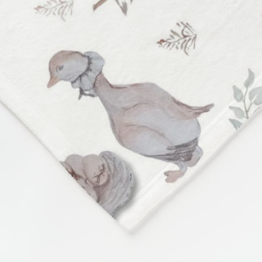 Blumengeschichten, Whimsikgeschichten, Kinderzimme Fleecedecke (Ecke)