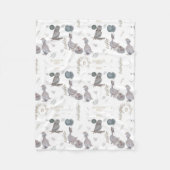 Blumengeschichten, Whimsikgeschichten, Kinderzimme Fleecedecke (Vorderseite)