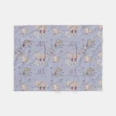 Blumengeschichten, Whimsikgeschichten, Kinderzimme Fleecedecke (Vorderseite (Horizontal))