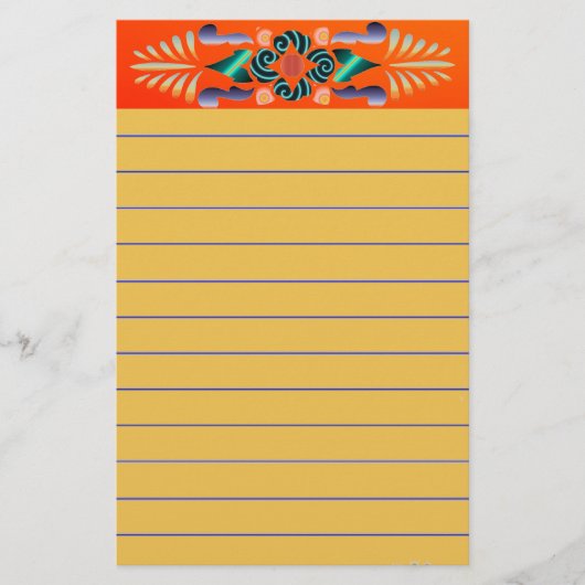 Blumengeschirr Briefpapier (Vorderseite)