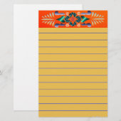 Blumengeschirr Briefpapier (Vorne/Hinten)