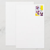 Blumengeschirr "Pansy #4" Briefpapier (Vorne/Hinten)