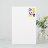 Blumengeschirr "Pansy #4" Briefpapier (Stehend Vorderseite)