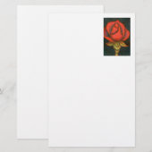 Blumengeschirr "Rosenknospe" Briefpapier (Vorne/Hinten)