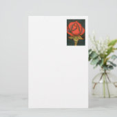 Blumengeschirr "Rosenknospe" Briefpapier (Stehend Vorderseite)