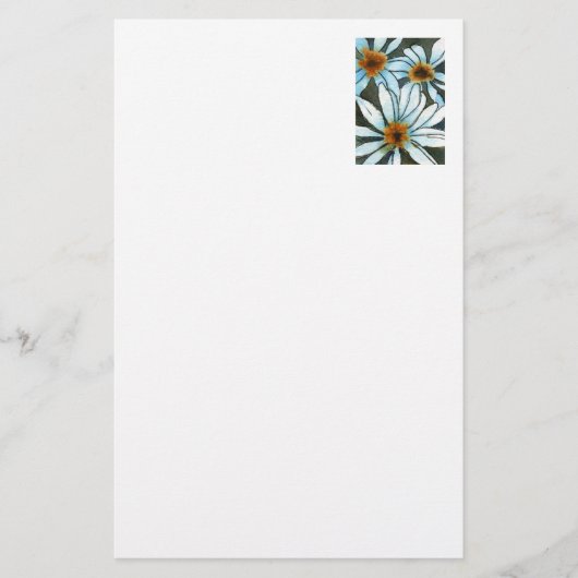 Blumengeschirr "Wilde Dasien" Briefpapier (Vorderseite)