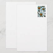 Blumengeschirr "Wilde Dasien" Briefpapier (Vorne/Hinten)