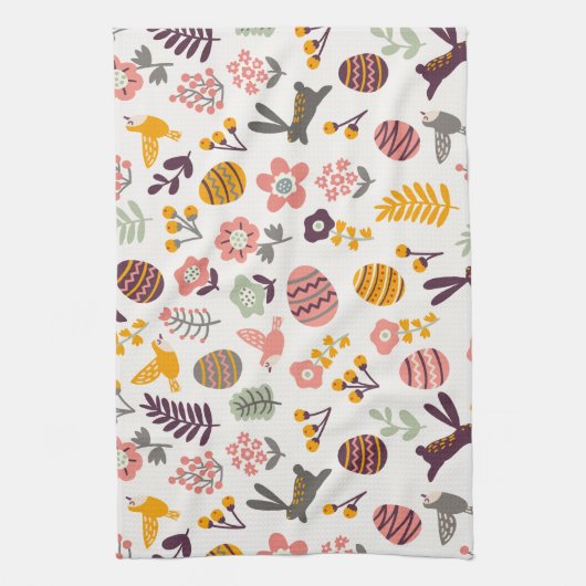 BlumenGeschirrtuch des ostern-Frühlings-Muster-| Geschirrtuch (Vertikal)