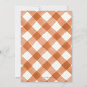 Blumengeschlechtsneutraler Little PUMPKIN BABY SHO Einladung (Rückseite)