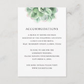 Blumengeschmack Hochzeitsunterkünfte in Aquarell Begleitkarte (Vorderseite)