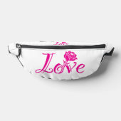 Blumengeschmack: Liebe Illustriert mit Rose Bauchtasche (Ablage )
