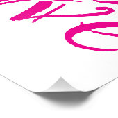 Blumengeschmack: Liebe Illustriert mit Rose Fotodruck (Ecke)