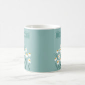 Blumengeschmack, modern personalisiert, niedlich u kaffeetasse (Mittel)