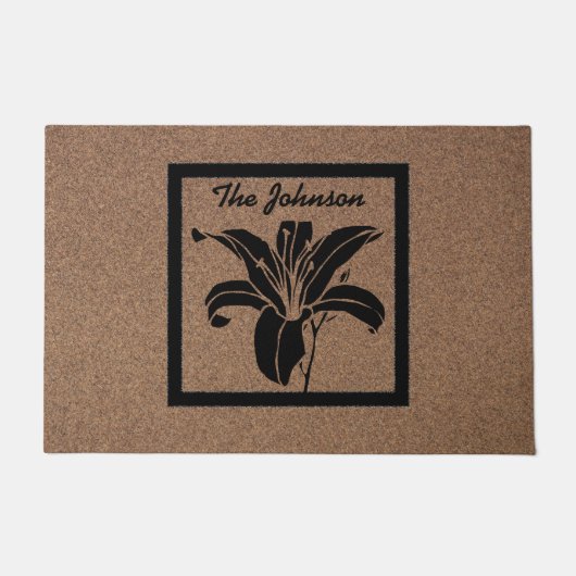 Blumengeschmack: Personalisierte Türmatte (Vorderseite)