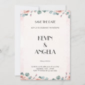 Blumengeschmack Save the Date absetzen Einladung (Vorderseite)