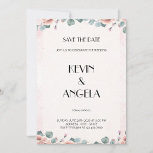 Blumengeschmack Save the Date absetzen Einladung