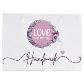 Blumengeschmeide-Marke Boutique Große Geschenktüte (Rückseite)