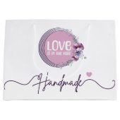 Blumengeschmückte Haar-Accessoire-Marke Boutique Große Geschenktüte (Vorderseite)