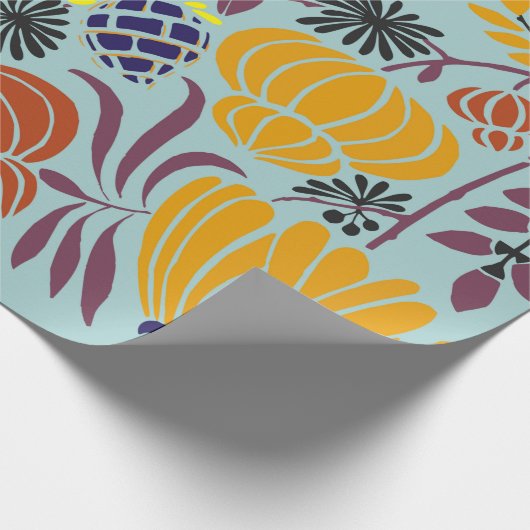 blumengeschmückter Hintergrund Geschenkpapier (Ecke)