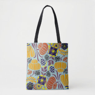 blumengeschmückter Hintergrund Tasche