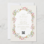 Blumengeschoss Hochzeitsfeier UAWG Probe Abendesse Einladung (Rückseite)