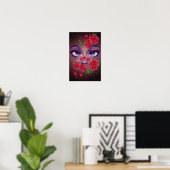 Blumengesicht poster (Heimbüro)