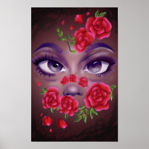 Blumengesicht  poster