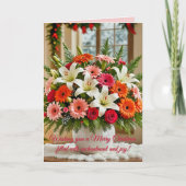 Blumengestalt Dankeskarte (Vorderseite)