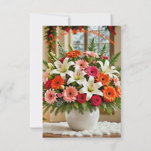 Blumengestalt Einladung (Vorderseite)