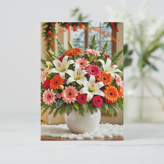 Blumengestalt Einladung (Stehend Vorderseite)