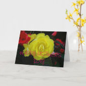 Blumengestalt Karte (Gelbe Blume)