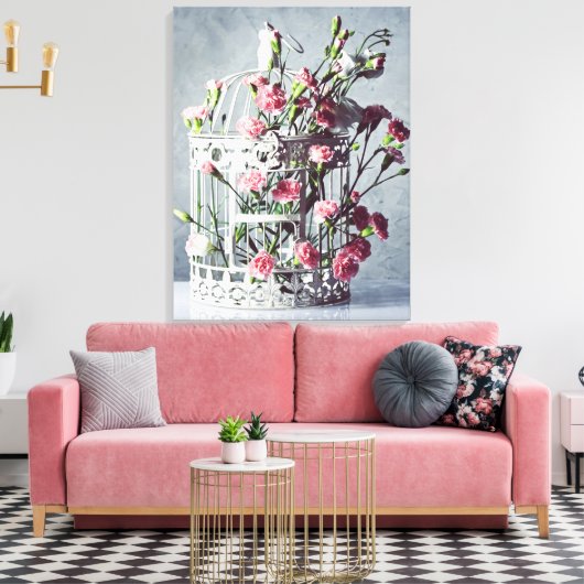 Blumengestalt Leinwanddruck (Insitu (Wohnzimmer))