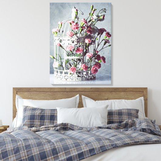 Blumengestalt Leinwanddruck (Insitu (Schlafzimmer))