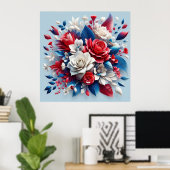 Blumengestalt Poster (Heimbüro)