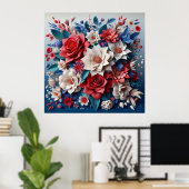 Blumengestalt Poster (Heimbüro)