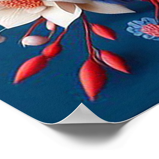 Blumengestalt Poster (Ecke)