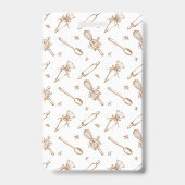 Blumengestaltete Backutensilien Bäckerei-Logo Mita Ausweis (Back)