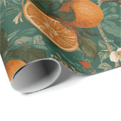 Blumengestaltete dekorative Geschenkverpackung aus Geschenkpapier (Rolleneckpunkt)