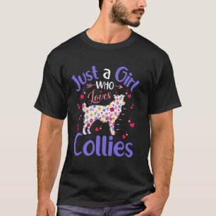 Blumengestaltete Hundemädchen Frauen Ein Mädchen D T-Shirt