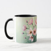 Blumengestaltete Kaffeetasse (Links)